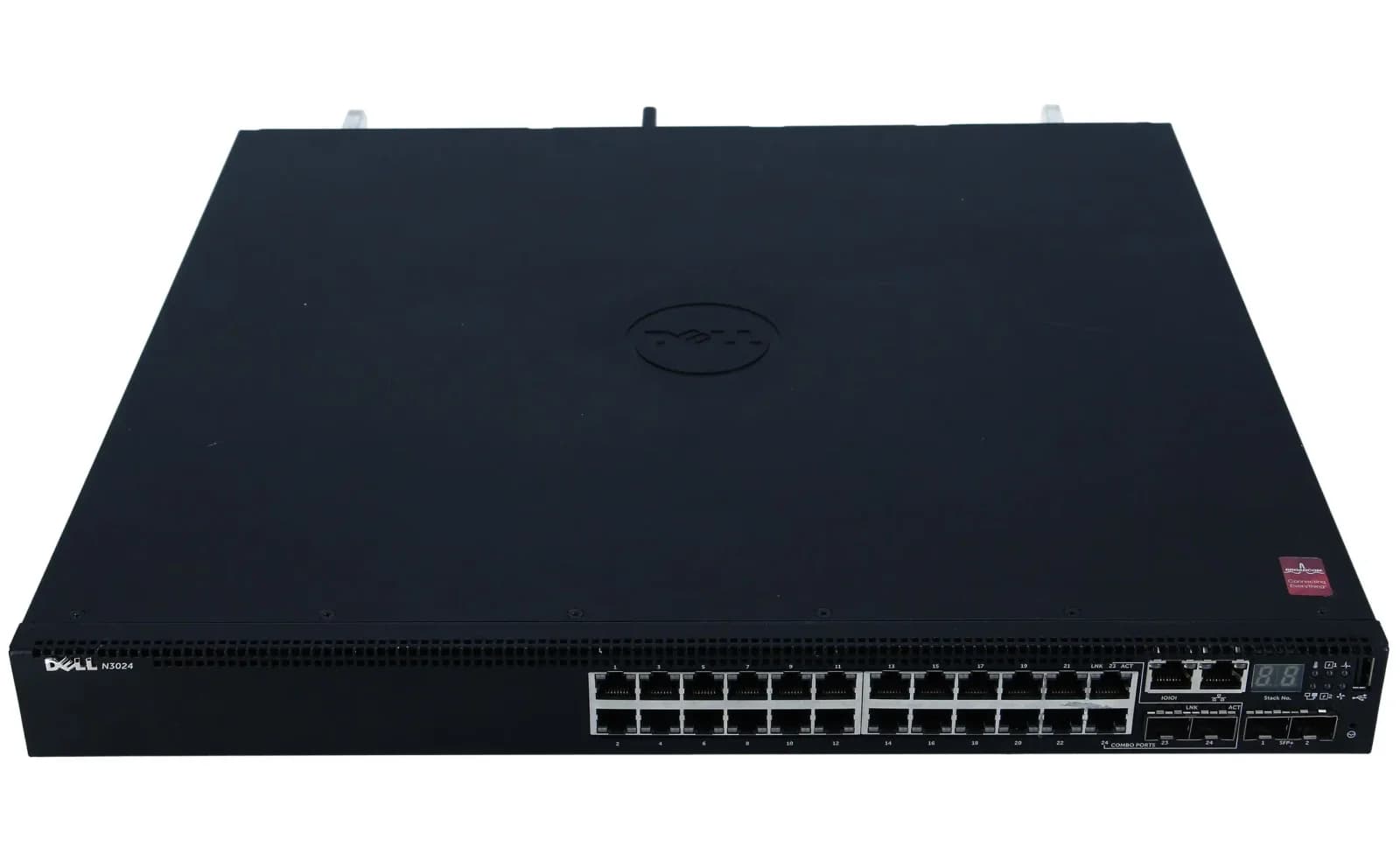 DELL Networking N3024, Switch, L3, Managed, 24 x 10/100/1000 + 2 x 10 Gigabit SFP+ + 2 x combo Gigabit SFP, rack-mountable (N3024)