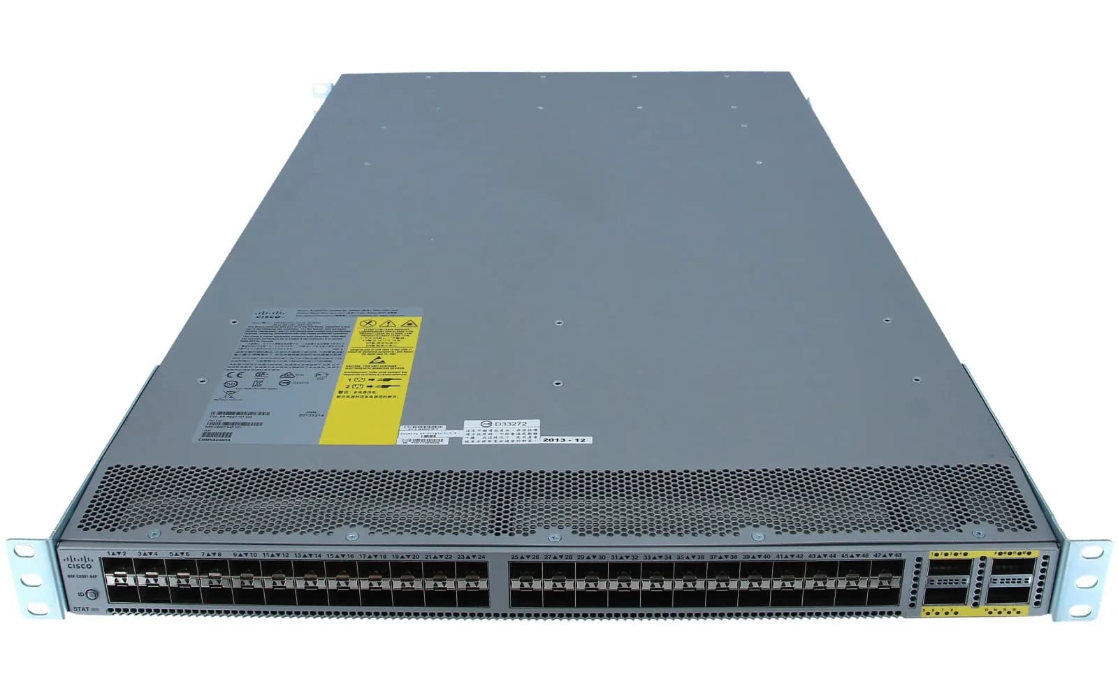 Cisco Nexus 6001, 1RU switch, fixed 48p of 10G SFP+ and 4p QSFP+ (N6K-C6001-64P)
