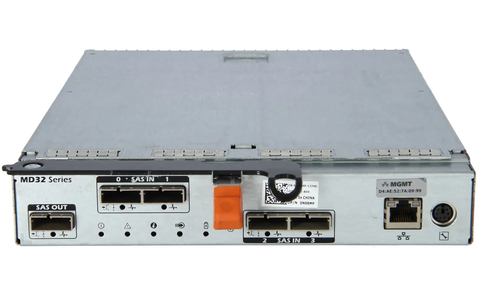 DELL QUAD PORT 6GB/S SAS STORAGE CTRL FOR POWERVAULT MD32XX (N98MP)