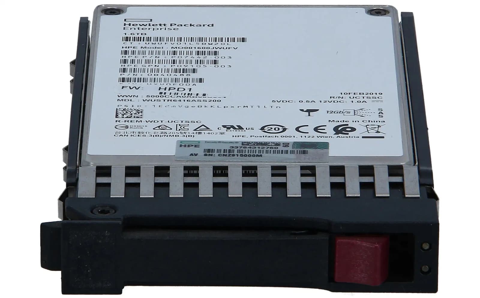 HPE Mixed Use, Solid-State-Disk, 1.6 TB (N9X91A)
