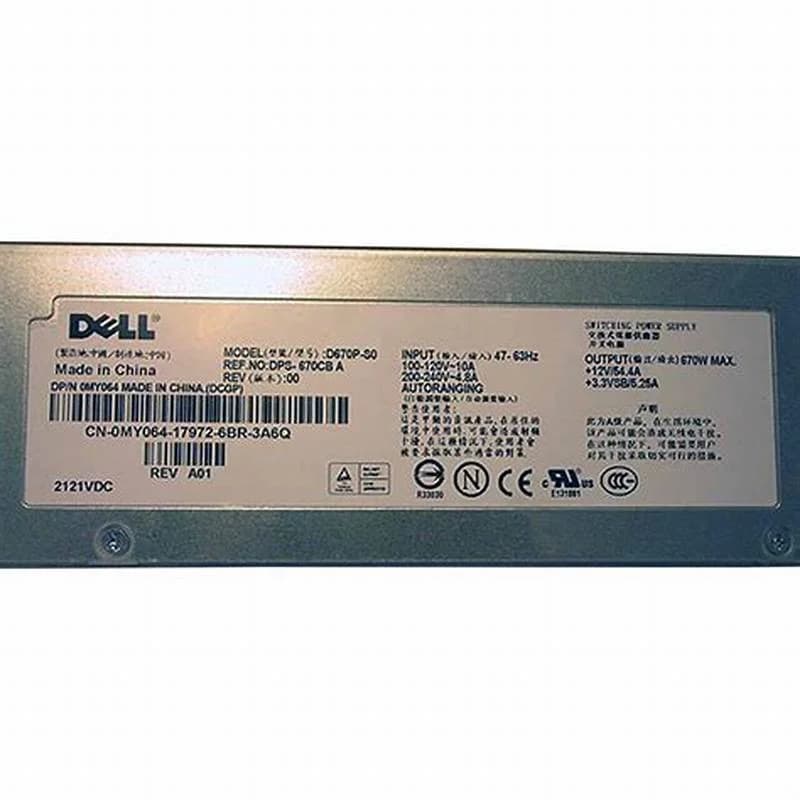 Dell qida bloku, 670 Watt, wiederhergestellt (NP679)