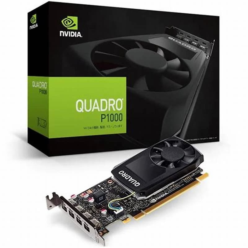 NVIDIA 4 GB GDDR5, 4x mini DisplayPort (NVIDIA-Quadro-P1000)