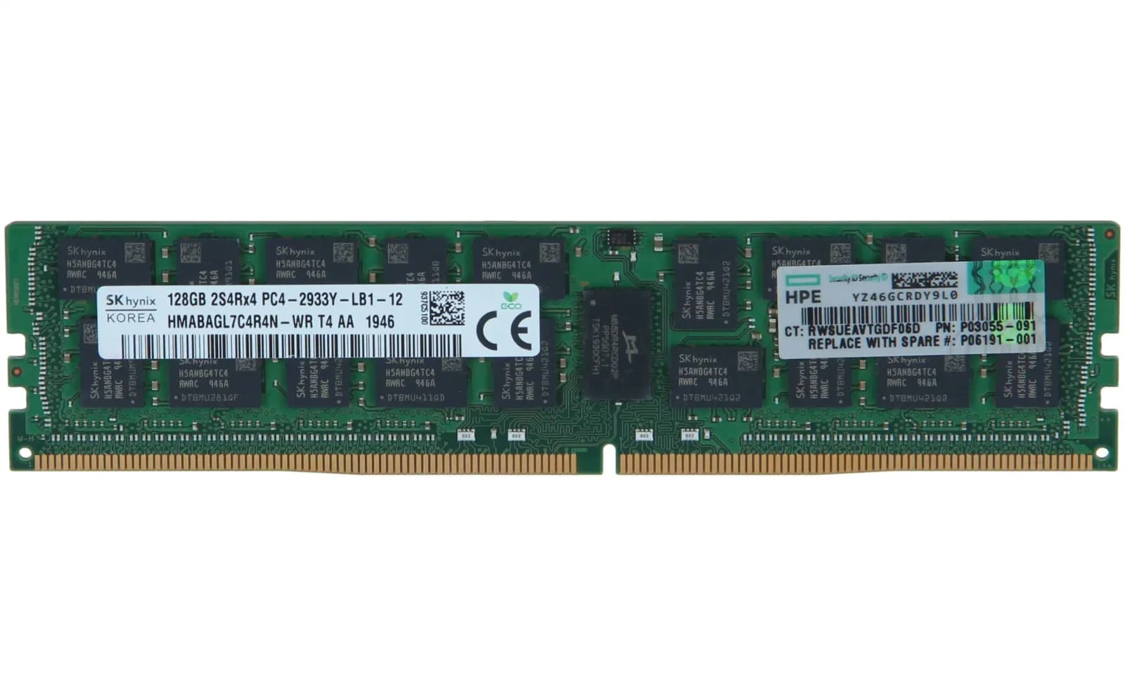 HPE 128GB (1x128GB) Octal Rank x4 DDR4-2933 Memory RAM (P00928-B21)