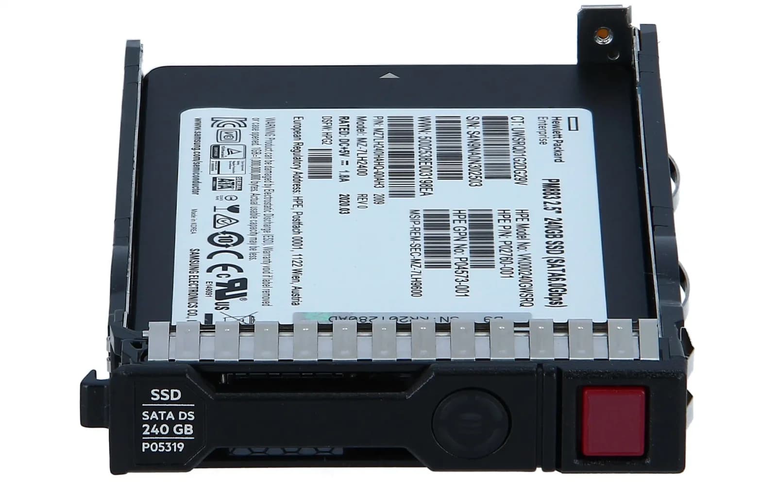 HPE HP Enterprise Read Intensive, 240 GB SSD, Hot-Swap, 2.5" SFF (6.4 cm SFF) (P04556-B21)