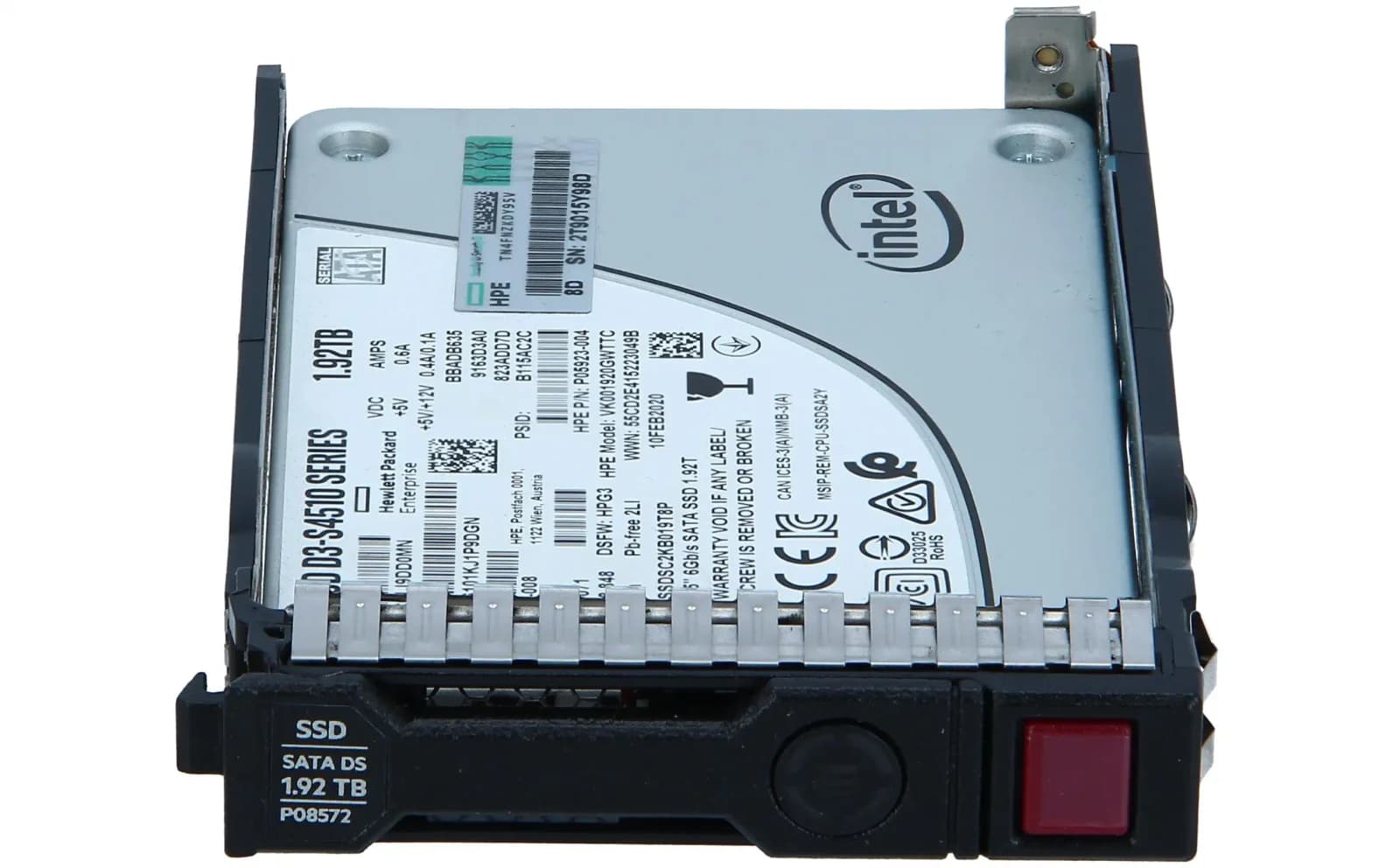 HPE Read Intensive, SSD, 1.92 TB, Hot-Swap, 2.5" SFF (6.4 cm SFF) (P05938-B21)