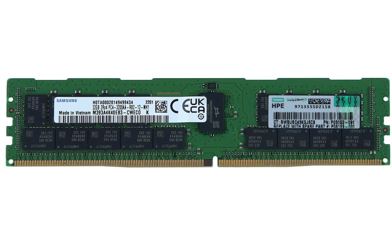 HPE DDR4, модуль, 32 GB, DIMM 288-PIN, 2933 MHz / PC4-23400 (P06189-001)