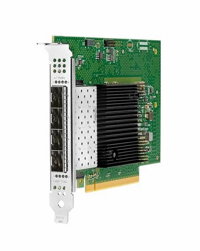 HPE Intel E810-XXVDA4, Network adapter, PCIe 4.0 x16, 25 Gigabit SFP28 x 4 (P08458-B21)