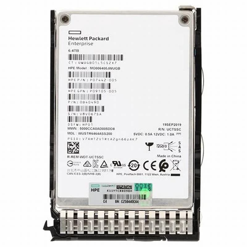 HPE Mixed Use, SSD, 6.4 TB, Hot-Swap, 2.5" SFF (6.4 cm SFF) (P09096-B21)