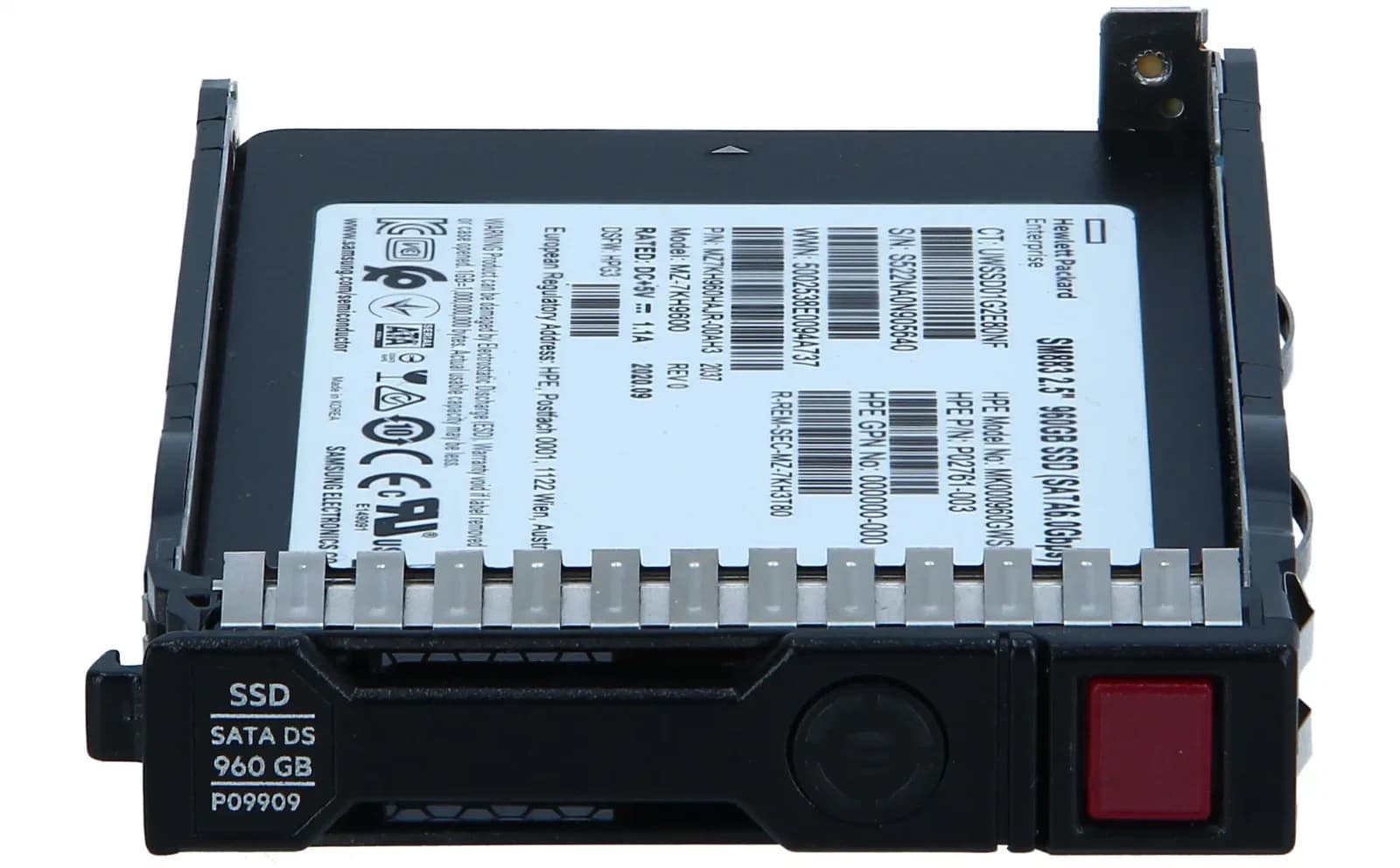 HPE SSD 960GB SFF SATA MU SC DS, Solid State Disk, Serial ATA (P09909-001)