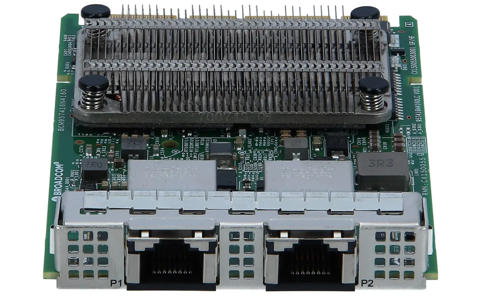 HPE Broadcom BCM57416, Network Адаптер, OCP 3.0, 1/2.5/5/10GBase-T x 2 (P10097-B21)