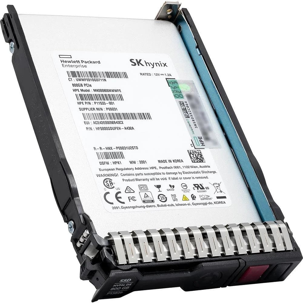 HPE Mixed Use, SSD, 800 GB, Hot-Swap, 2.5" SFF (6.4 cm SFF) (P13668-B21)