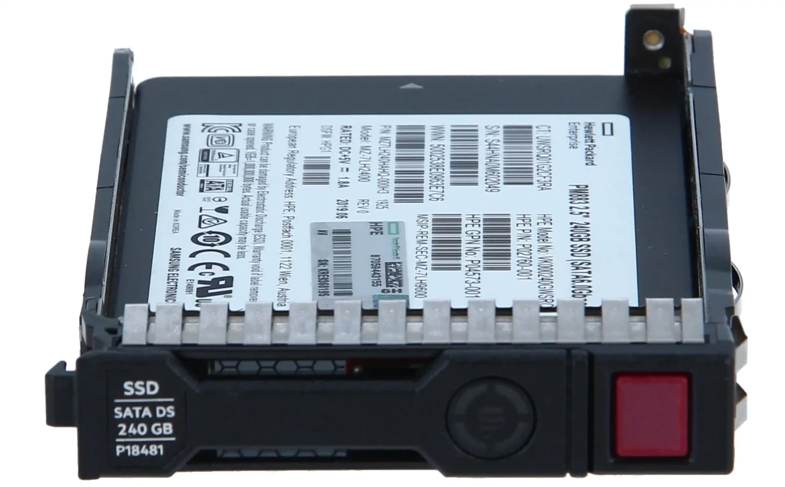 HP Read Intensive, Multi Vendor, 240 GB SSD, Hot-Swap, 2.5" SFF (6.4 cm SFF) (P18420-B21)