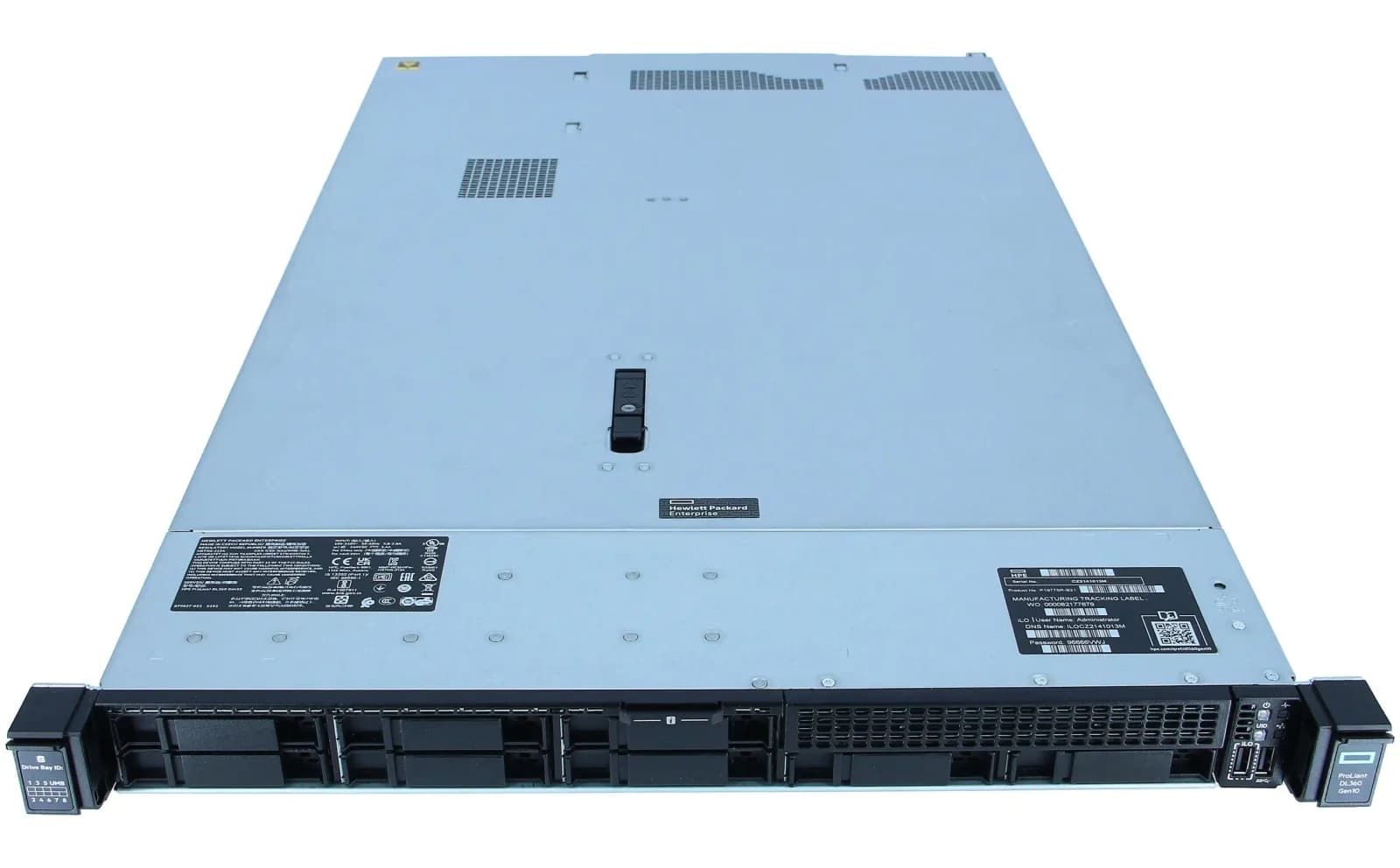 HPE ProLiant DL360 Gen10, Сервер, Rack-Montage, 1U, zweiweg, keine CPU, RAM 0 GB, SATA, Hot-Swap 6.4 cm (2.5") (P19766-B21)