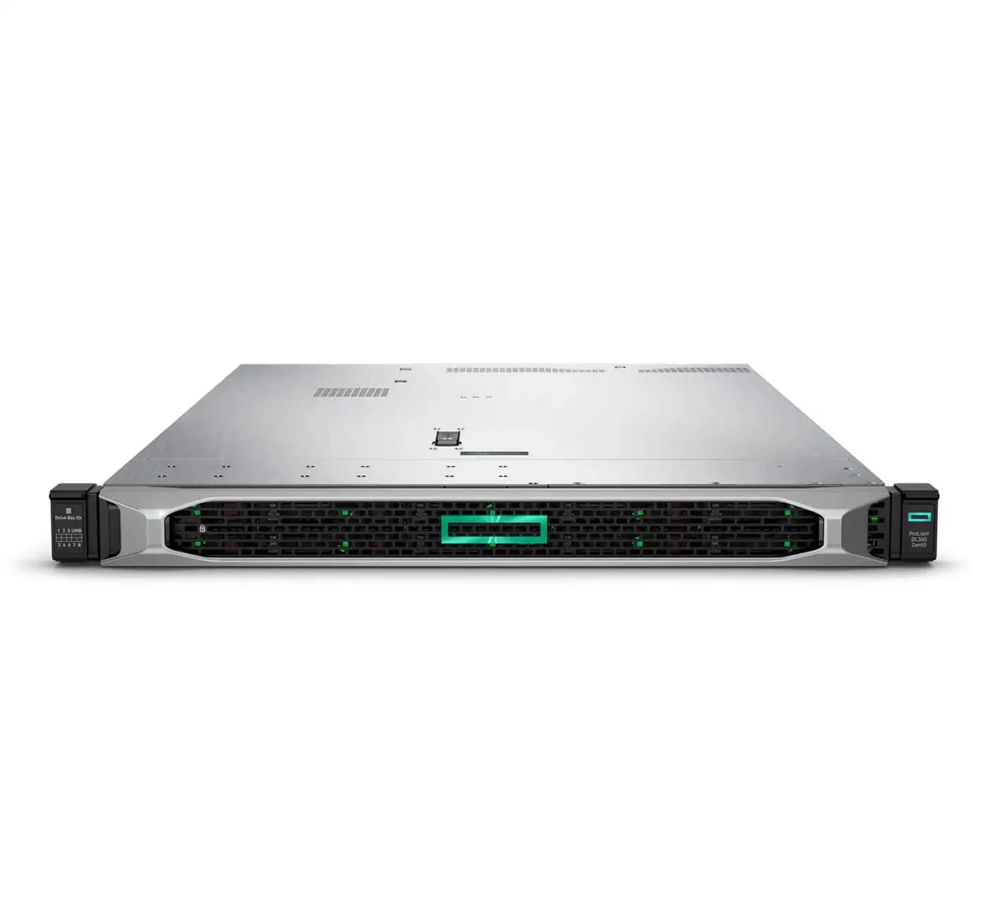 HPE ProLiant DL360 Gen10, Premium 10 NVMe, Сервер, rack-mountable, 1U, 2-way, no CPU, RAM 0 GB, SATA/SAS/PCI Express, hot-swap 2.5" bay(s), (P19767-B21)