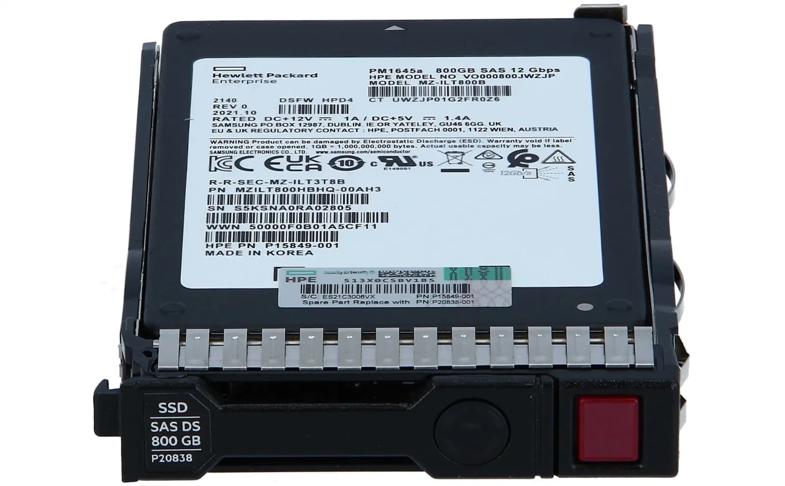 HP 800GB, SAS, Solid State Drive, 2,5", SAS1 (P20838-001)