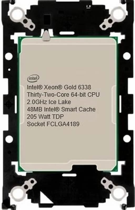 HPE Intel Xeon Gold 6338, 2 GHz, 32 ядер, 64 Threads (P36928-B21)