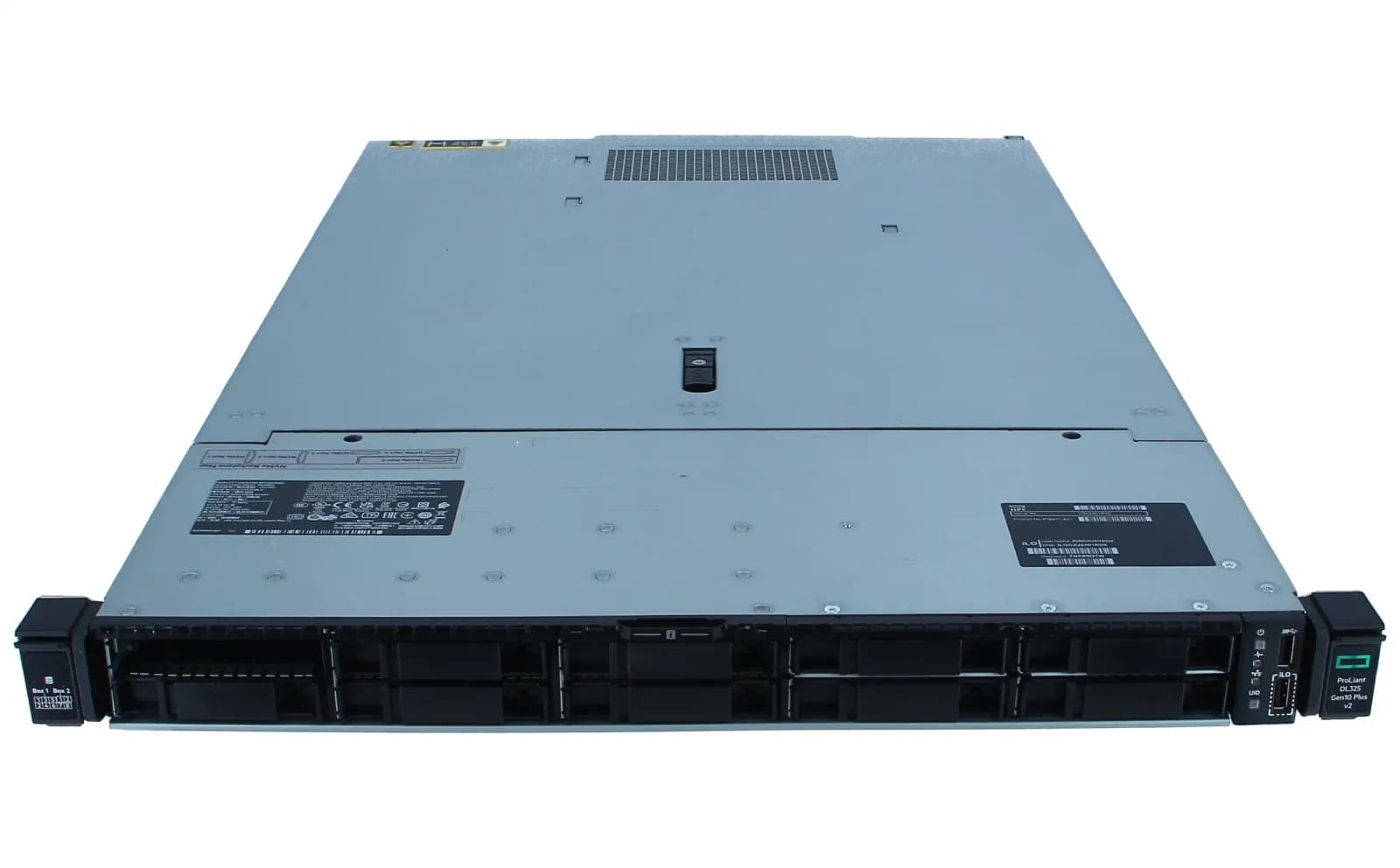 HPE ProLiant DL325 Gen10 Plus V2, Сервер, rack-mountable, 1U, 1-way, no CPU, up to RAM 0 GB, SATA/SAS/PCI Express, hot-swap 2.5" bay(s), no (P38471-B21)