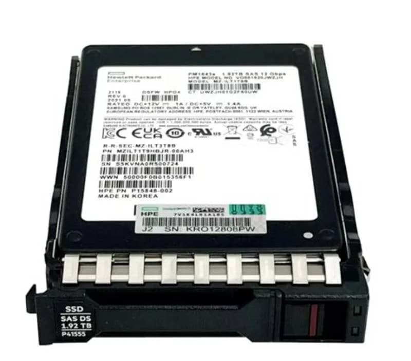 HPE Read Intensive, SSD, 1.92 TB, Hot-Swap, 2.5" SFF (6.4 cm SFF) (P40557-B21)