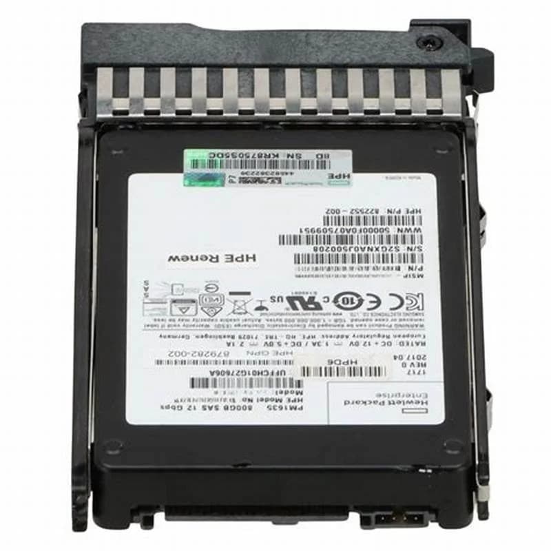 HPE Mixed Use PM1645a, SSD, 800 GB, Hot-Swap, 2.5" SFF (6.4 cm SFF) (P40560-B21)