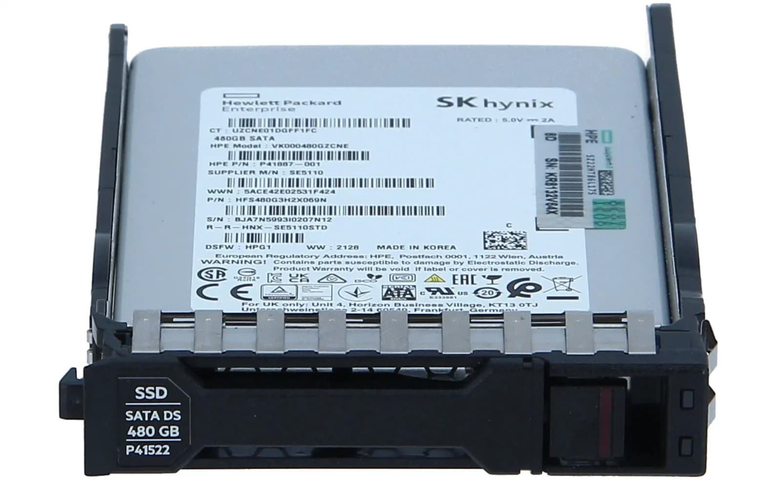 HPE 480GB SATA 6G Read Intensive SFF BC Multi Vendor SSD (P41522-001)