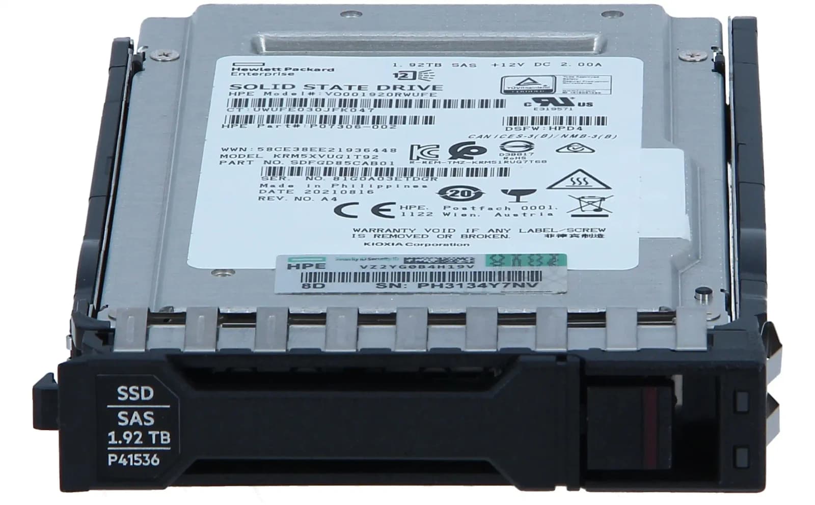 HPE 1.92TB SAS 12G Mixed Use SFF BC Value SAS Multi Vendor SSD (P41536-001)