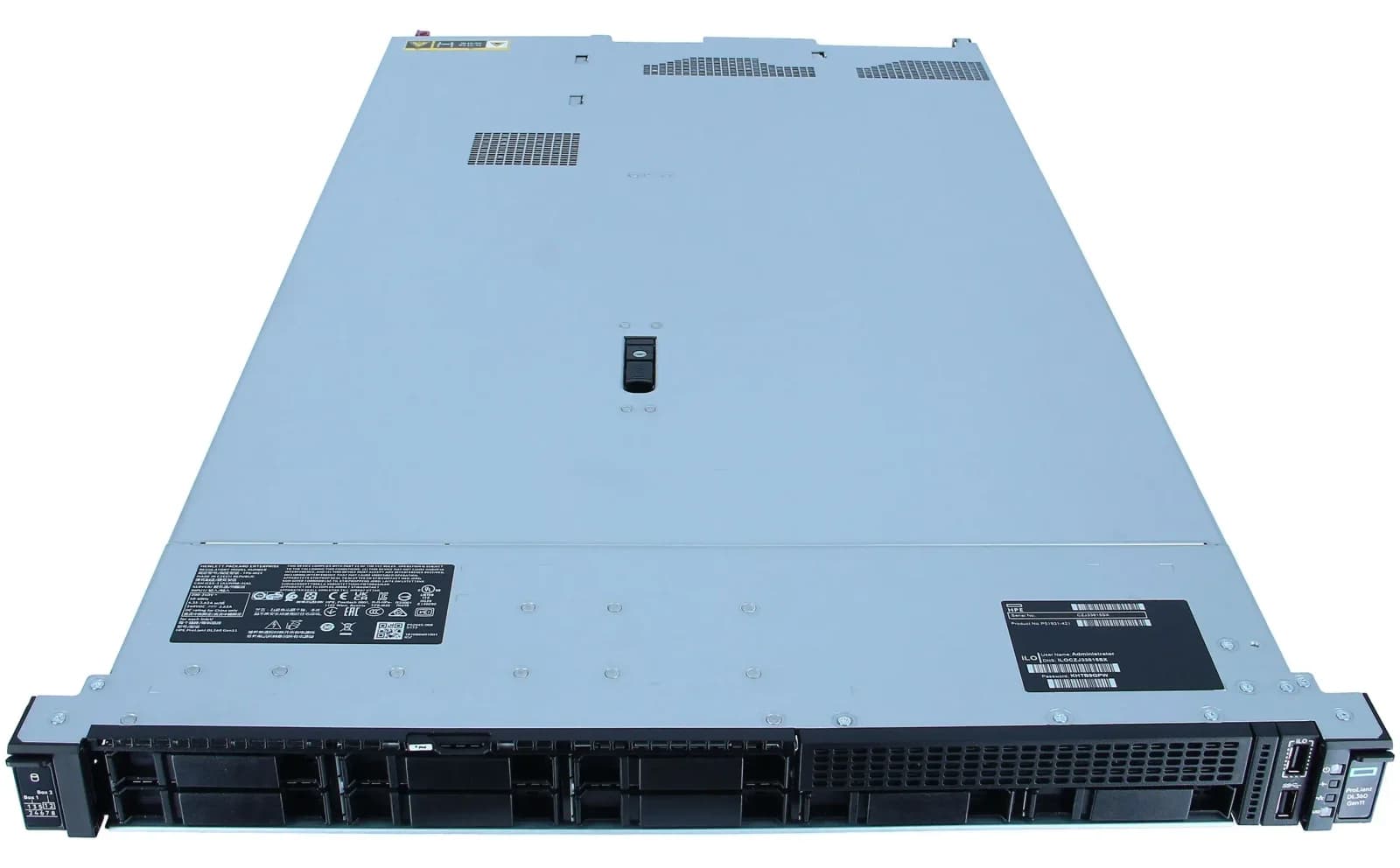 HPE ProLiant DL360 Gen11, Сервер, rack-mountable, 1U, 2-way, no CPU, RAM 0 GB, SATA, hot-swap 8x2.5" bay(s) SFF, no HDD, GigE, Монитор: (P52499-B21)
