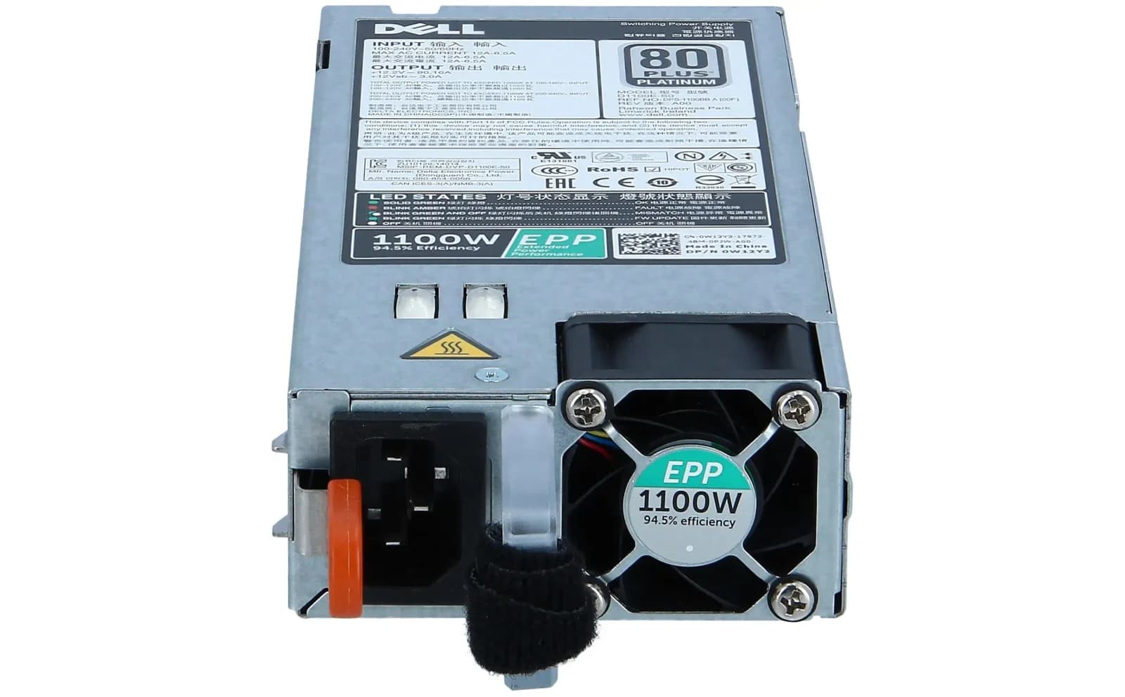 Dell, PR21C -. 1100W 80 Plus Platinum AC Power Supply for Gen13/Gen14 Сервер (PR21C)