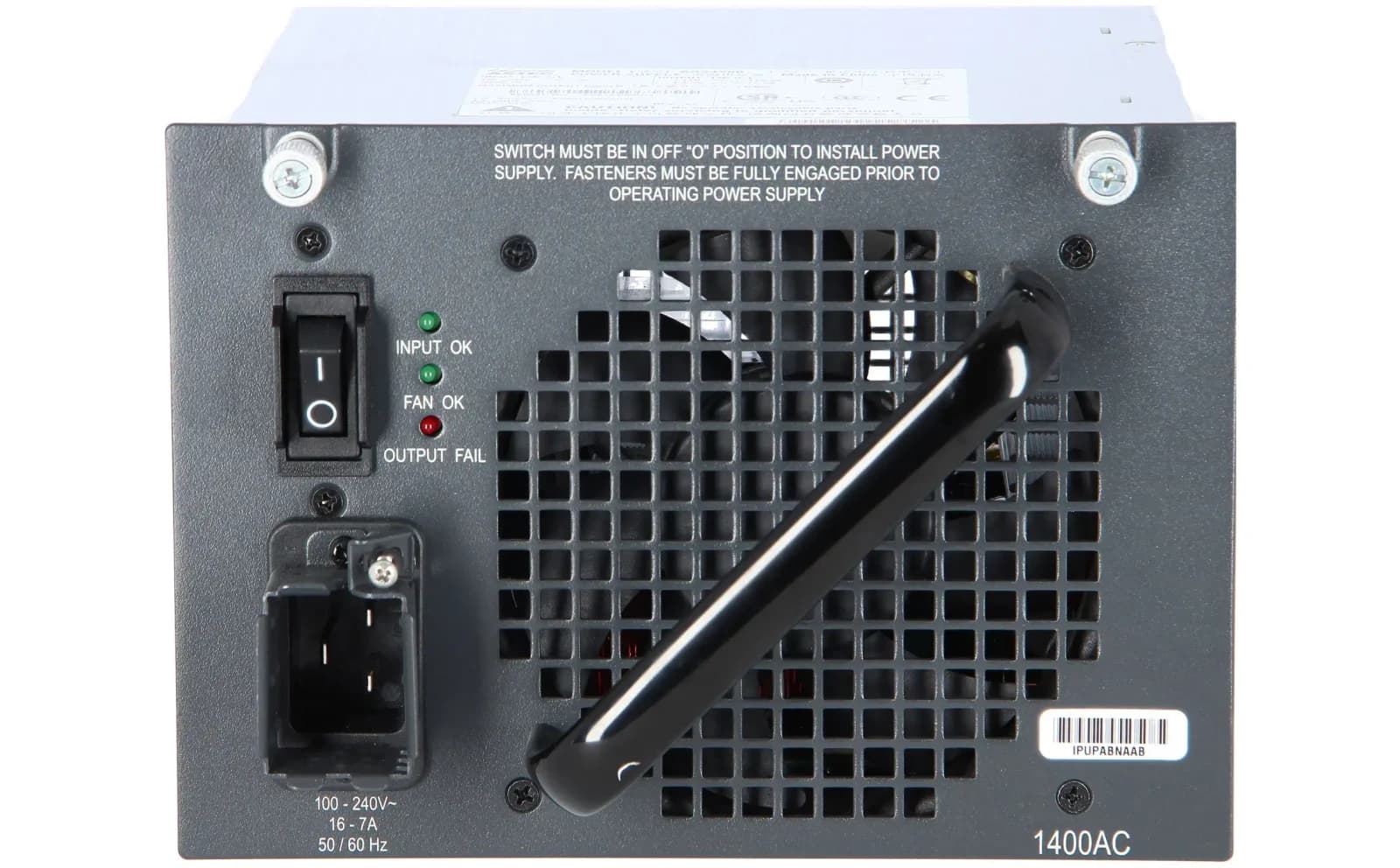 Cisco Catalyst 4500 1400W AC Power Supply (Data Only) (PWR-C45-1400AC)