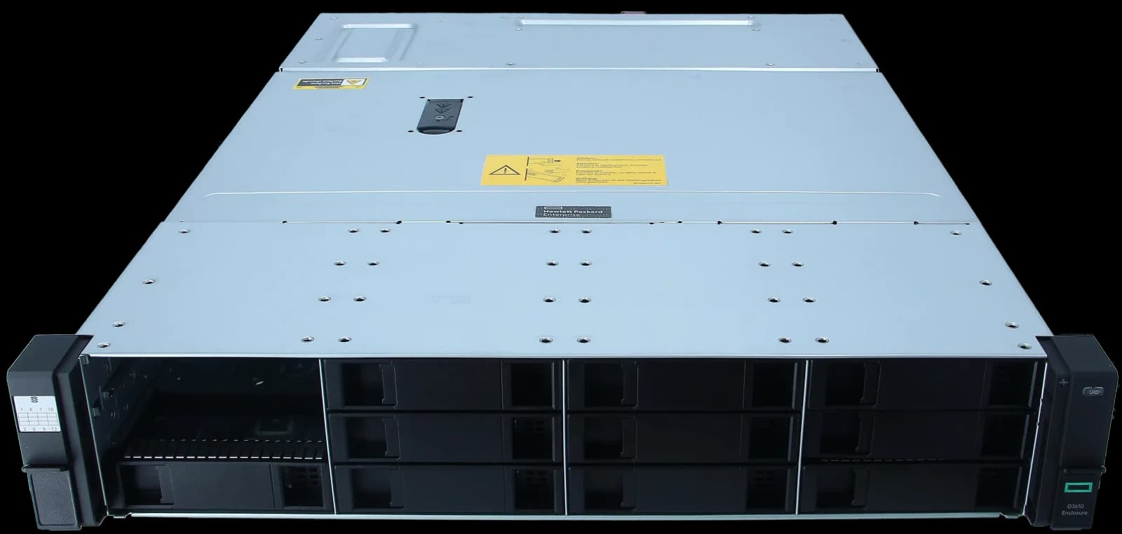 HPE HP Enterprise D3610, disk korpusu, 12 yuva (SATA-600 / SAS-3) (Q1J09A)