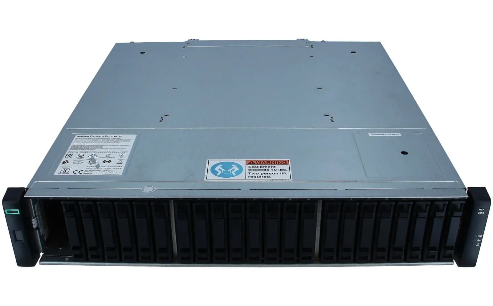 HP Enterprise Modular Smart Array 2050 SAS Dual Controller SFF Storage, disk massivi, 24 yuva (SAS-3) (Q1J29B)