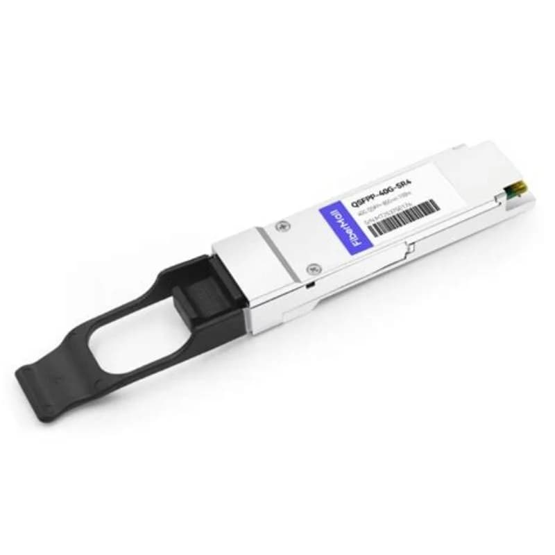 Juniper QSFP+ 40GBase-SR4 40 Gigabit Optics, 850nm for up to 150m transmission on MMF (QFX-QSFP-40G-SR4)