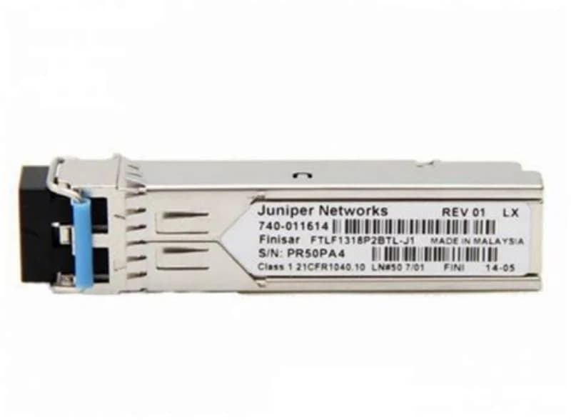 SFP (mini-GBIC) transceiver module, 1GbE, 1000Base-SX, up to 550 m, 850 nm, Juniper compatible (QFX-SFP-1GE-SX-C)