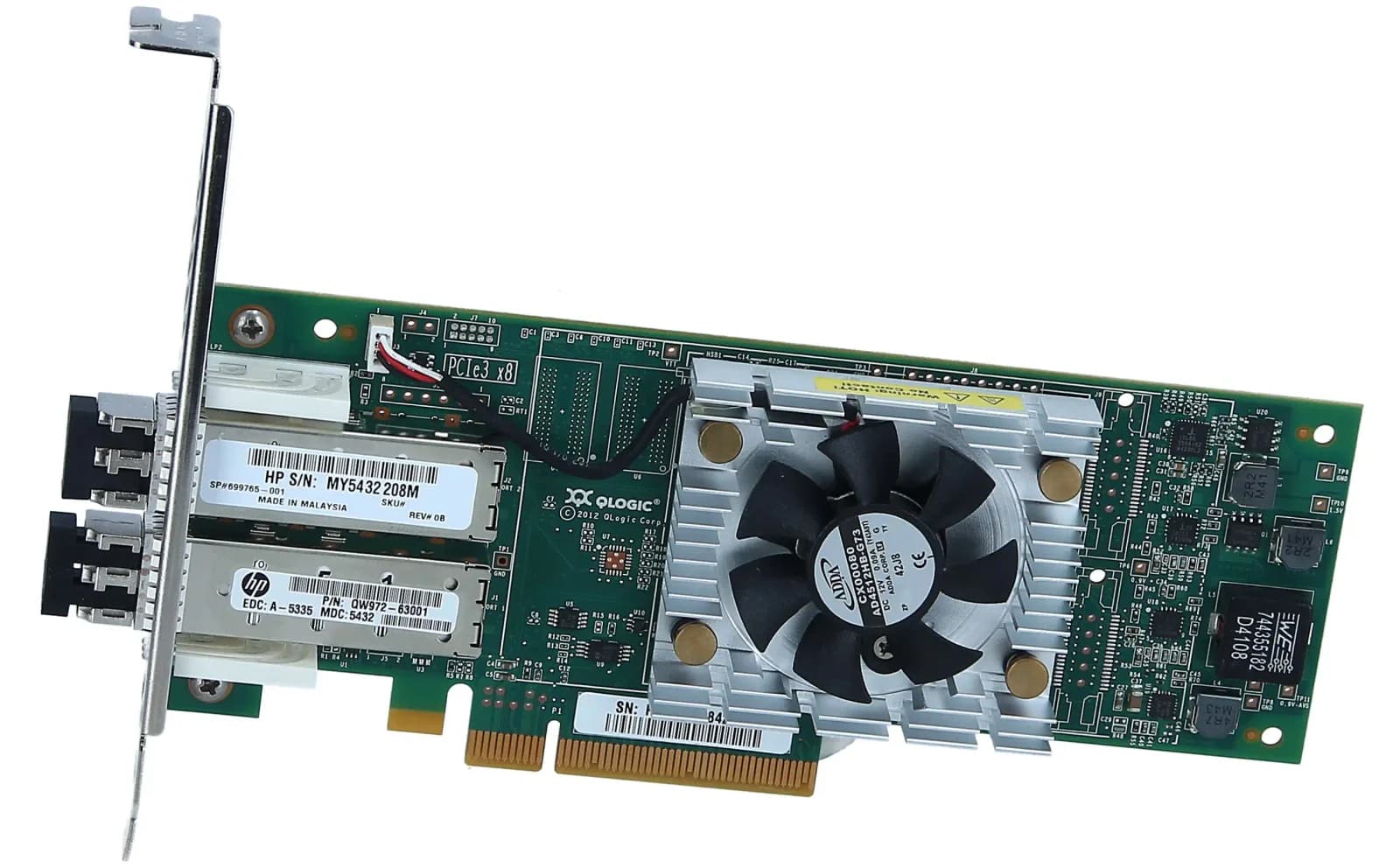 HP QLogic Dual Port 16GB PCI-e Fibre Channel HBA (QLE2662-HP)