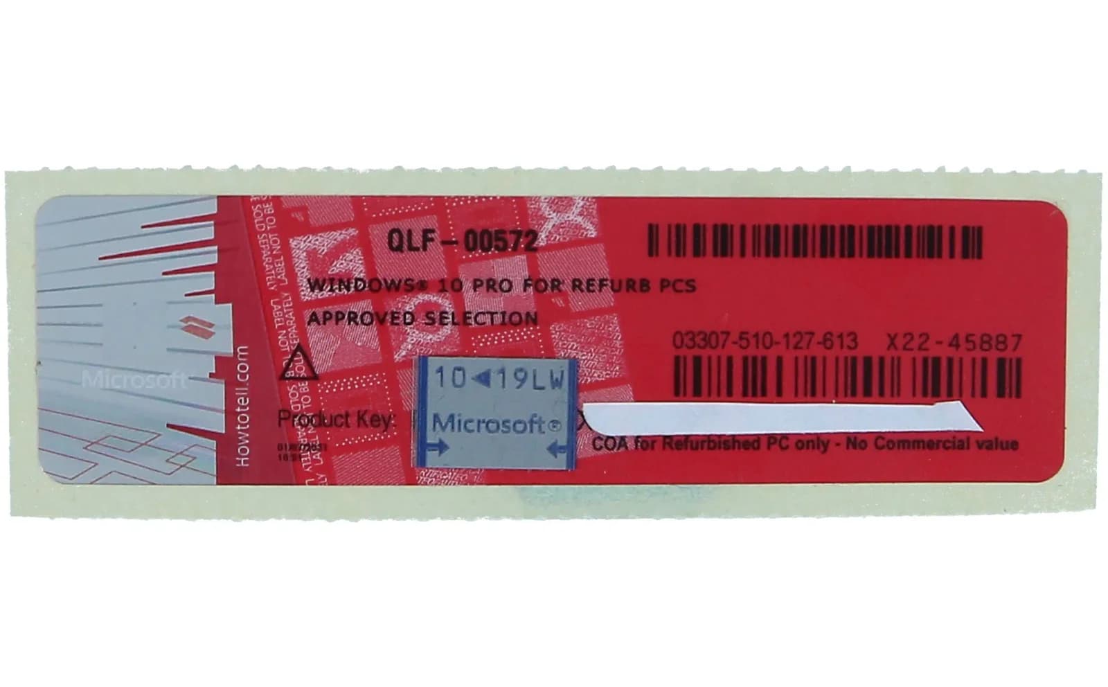 Microsoft QLF-00572, əməliyyat sistemi, Windows 10 Pro yalnız Лицензия (QLF-00572)