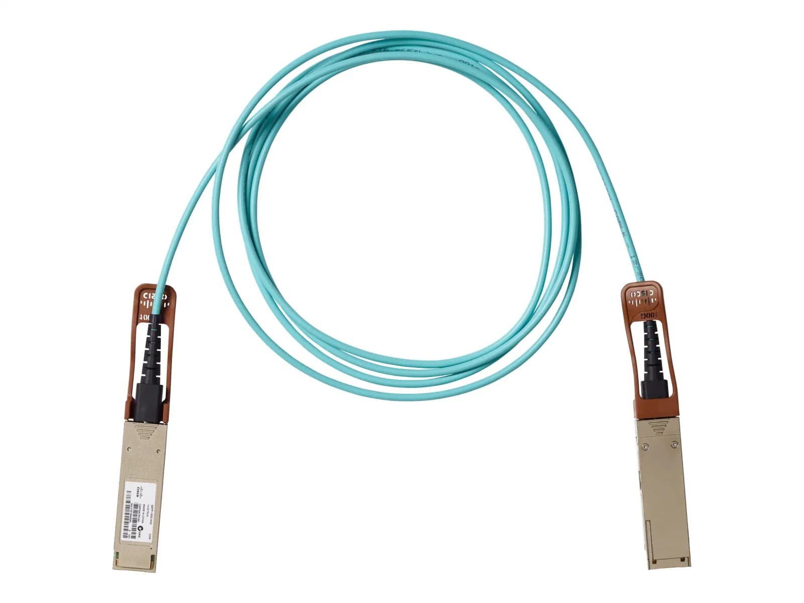 Cisco 100GBase direct attach cable, QSFP to QSFP, 2 m, fibre optic, active (QSFP-100G-AOC2M)