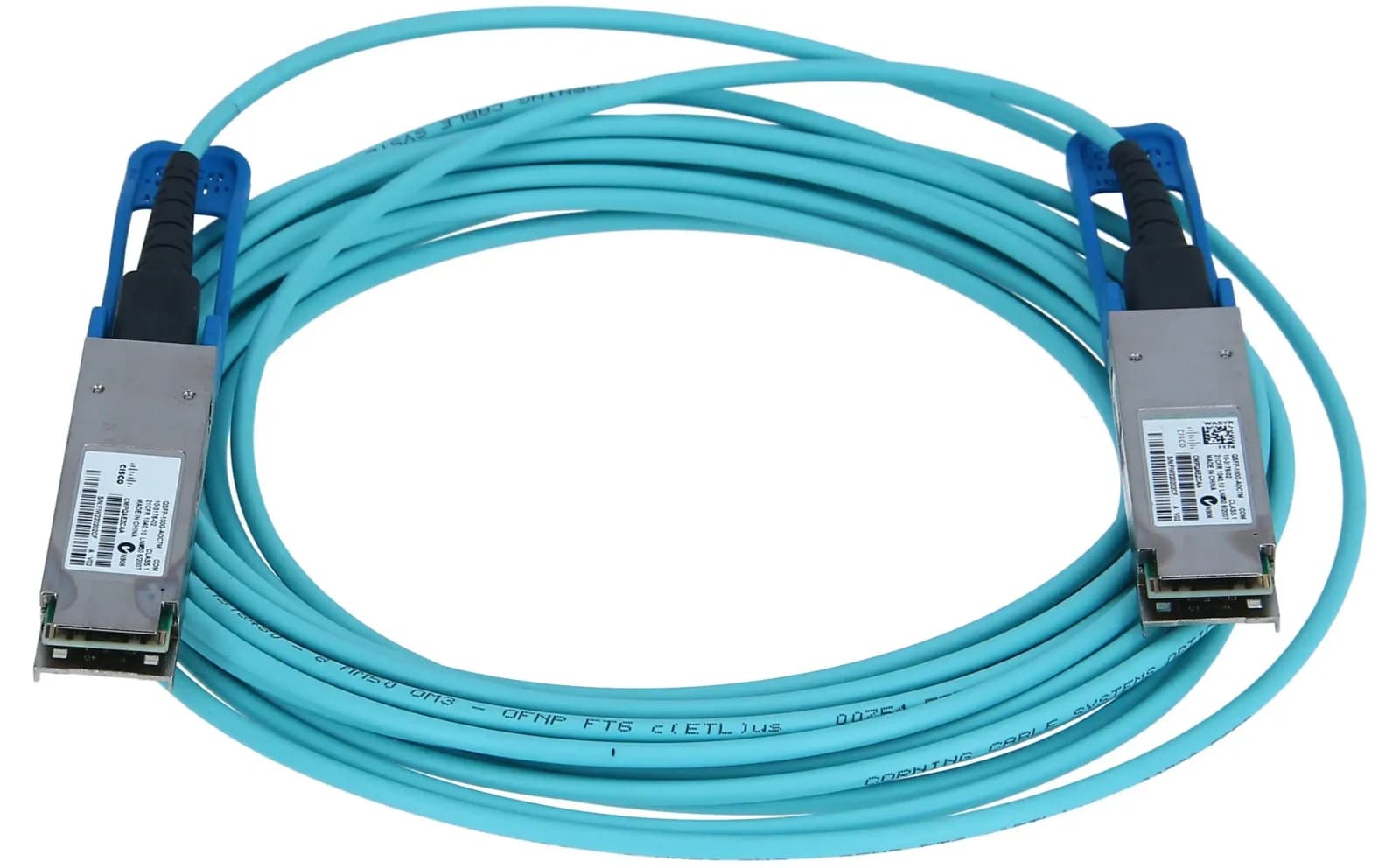Cisco 100GBASE QSFP Active Optical Cable, QSFP to QSFP, 7 m, fibre optic, active (QSFP-100G-AOC7M)
