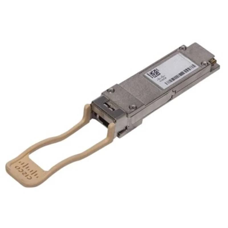 QSFP+ transceiver module, 40GbE, 40GBase-LR4, LC single-mode, up to 10 km, 1271 nm / 1291 nm / 1311 nm / 1331 nm, Cisco compatible (QSFP-40G-LR4-C)