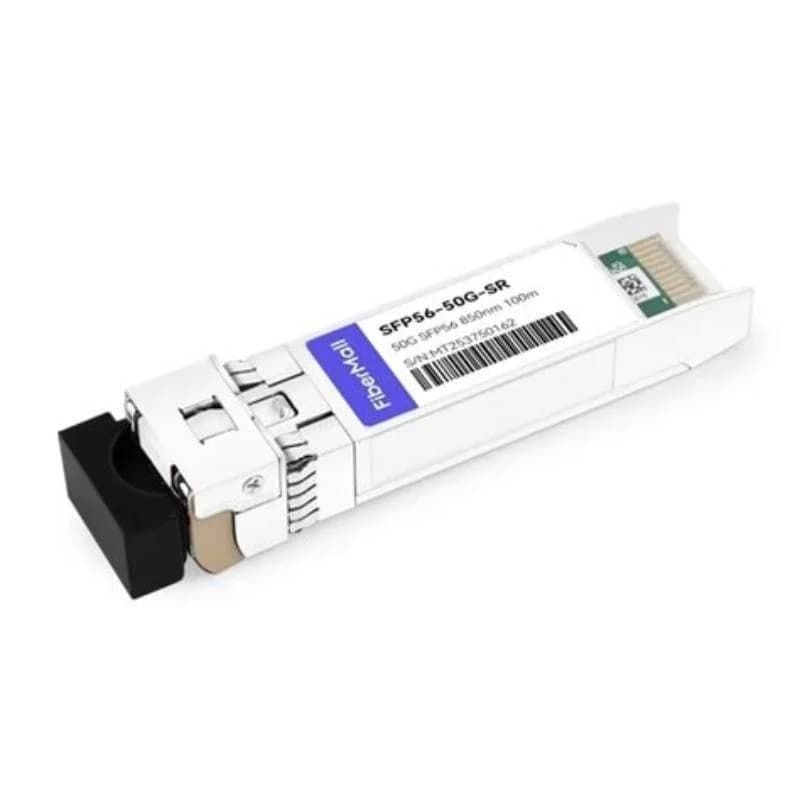 HPE Aruba, SFP56 transceiver module, 50 Gigabit LAN, 50GBase-SR, LC multi-mode, up to 100 m (R0M48A)