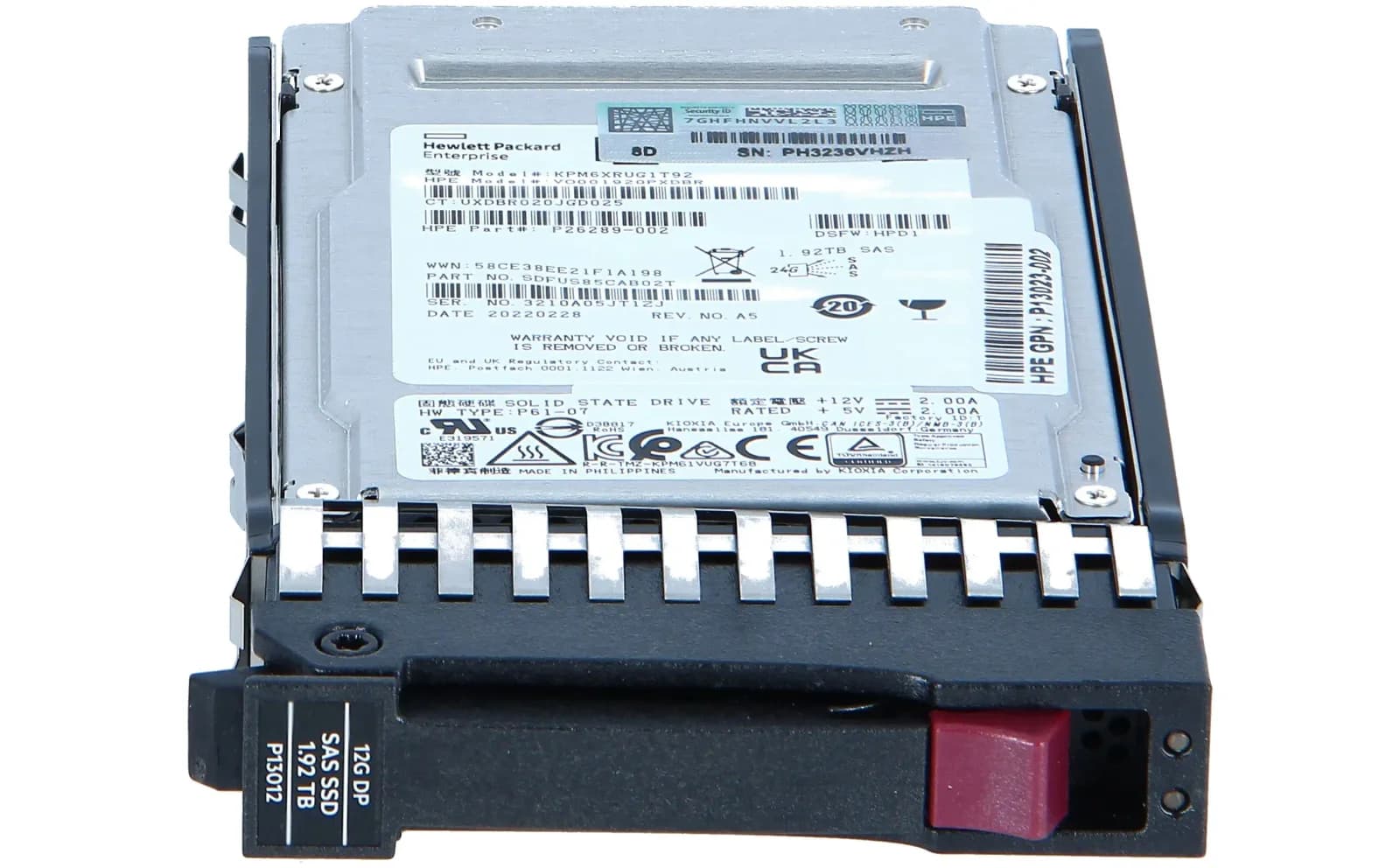 HPE Read Intensive, Solid-State-Disk, 1.92 TB, 2.5" SFF (6.4 cm SFF) (R0Q37A)