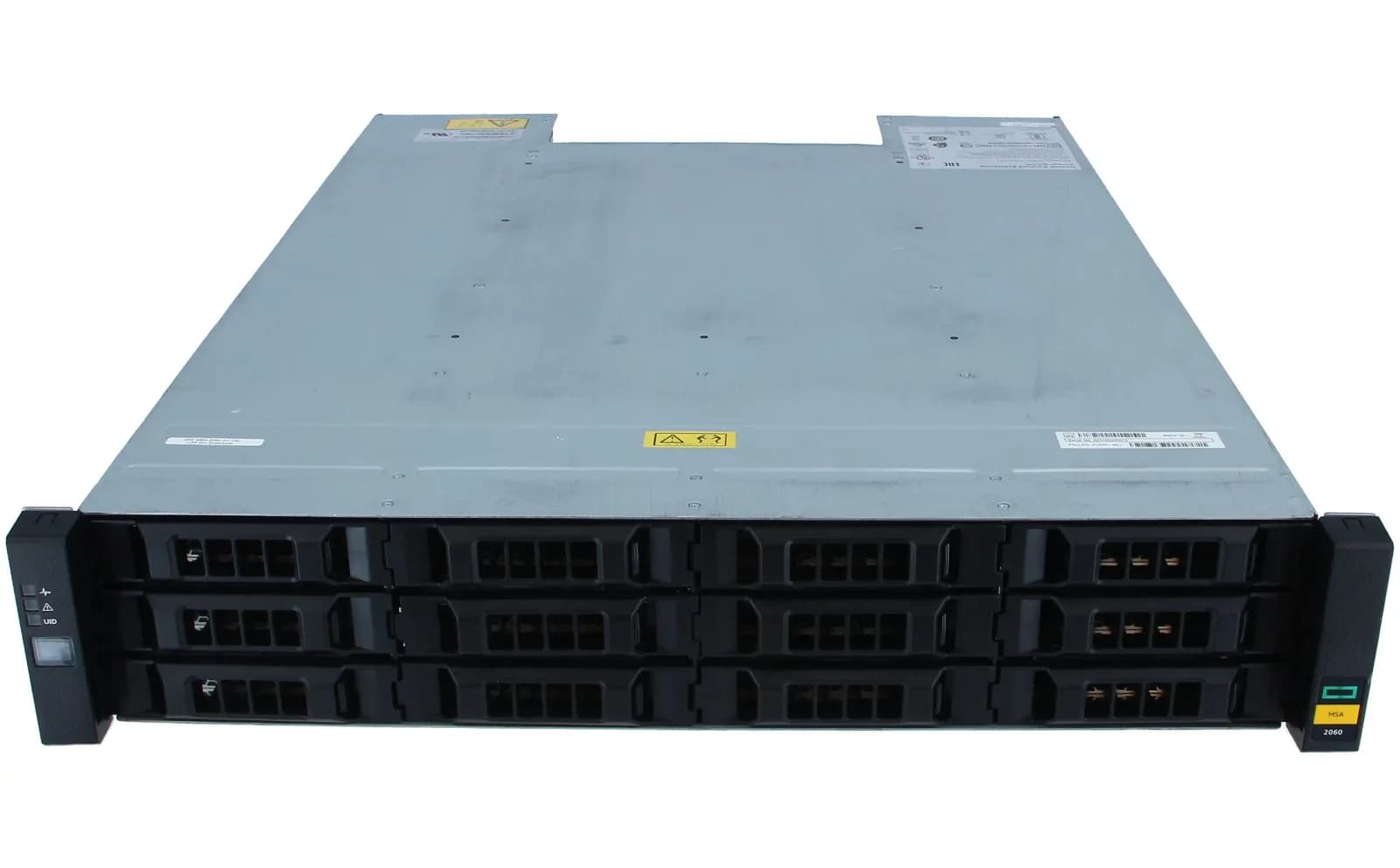 HPE Modular Smart Array 2060 SAS 12G 2U 12-disk LFF Drive Enclosure, Storage enclosure, 12 bays (SAS-3), rack-mountable, 2U (R0Q39B)