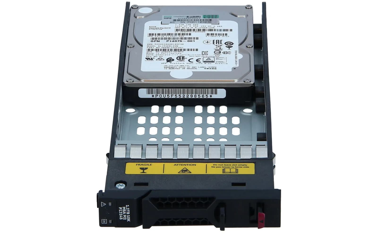 HPE MSA 1.2TB SAS 12G Enterprise 10K SFF (2.5in) M2 HDD (R0Q55A)