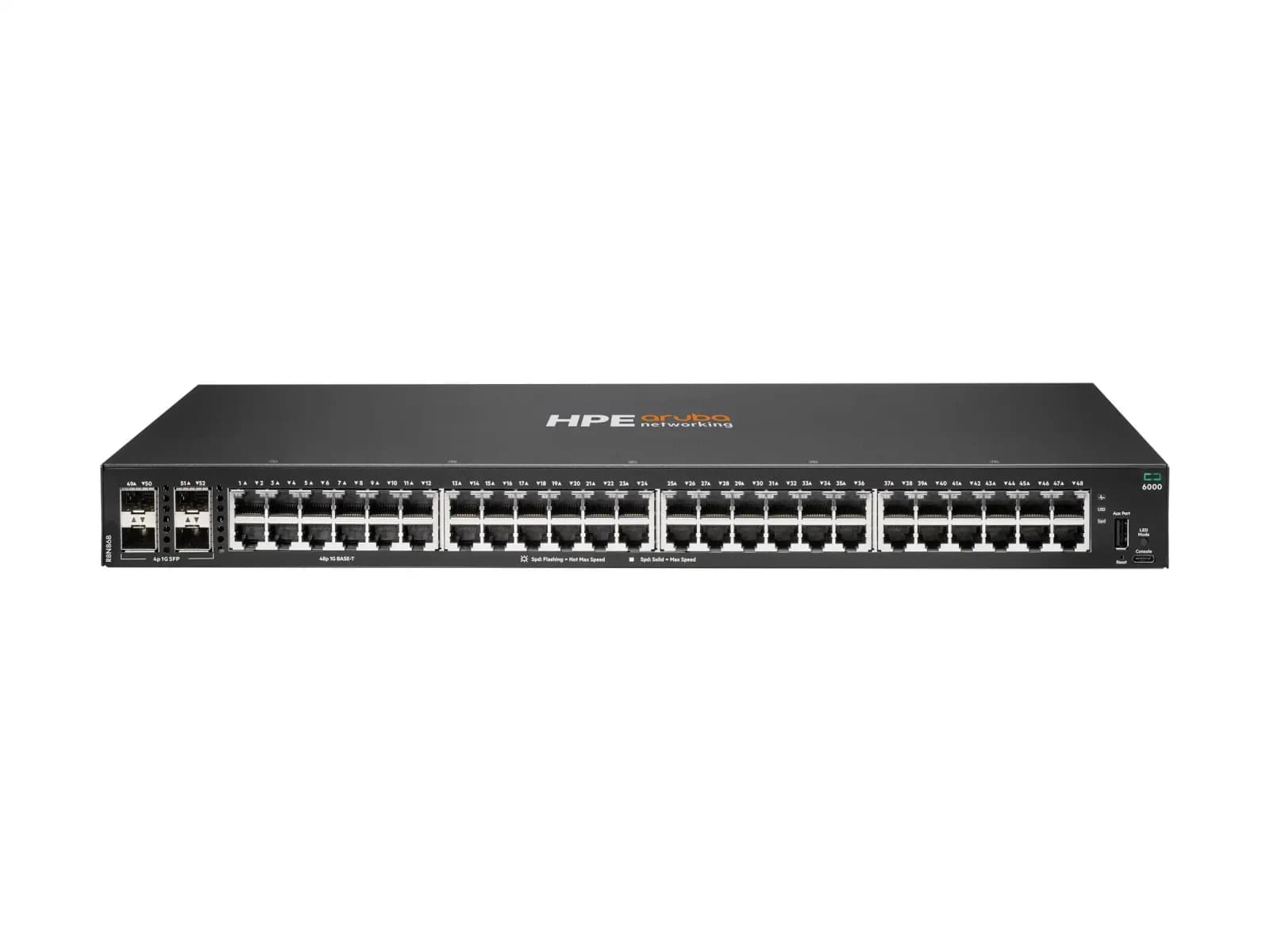 HPE Aruba Networking CX 6000 48p 10M/100M/1G 4p SFP 1G Switch (R8N86B)