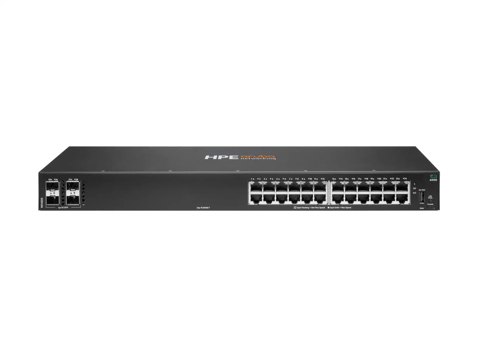 HPE Aruba Networking CX 6000 24p 10M/100M/1G 4p SFP 1G Switch (R8N88B)