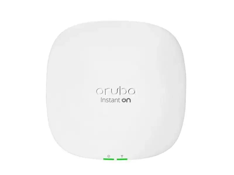 HPE Aruba Instant ON AP25 (EU), Radio access point, Wi-Fi 6, Bluetooth, 2.4 GHz, 5 GHz, cloud-managed, wall / ceiling mountable (R9B33A)
