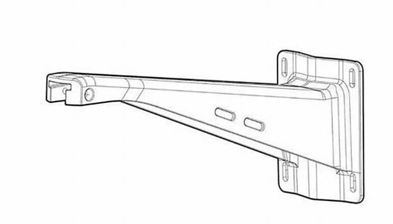 HPE Aruba Networking AP-OUT-MNT-V1A Outdoor AP Long Arm Pole/Wall Mounting Bracket (R9H97A)