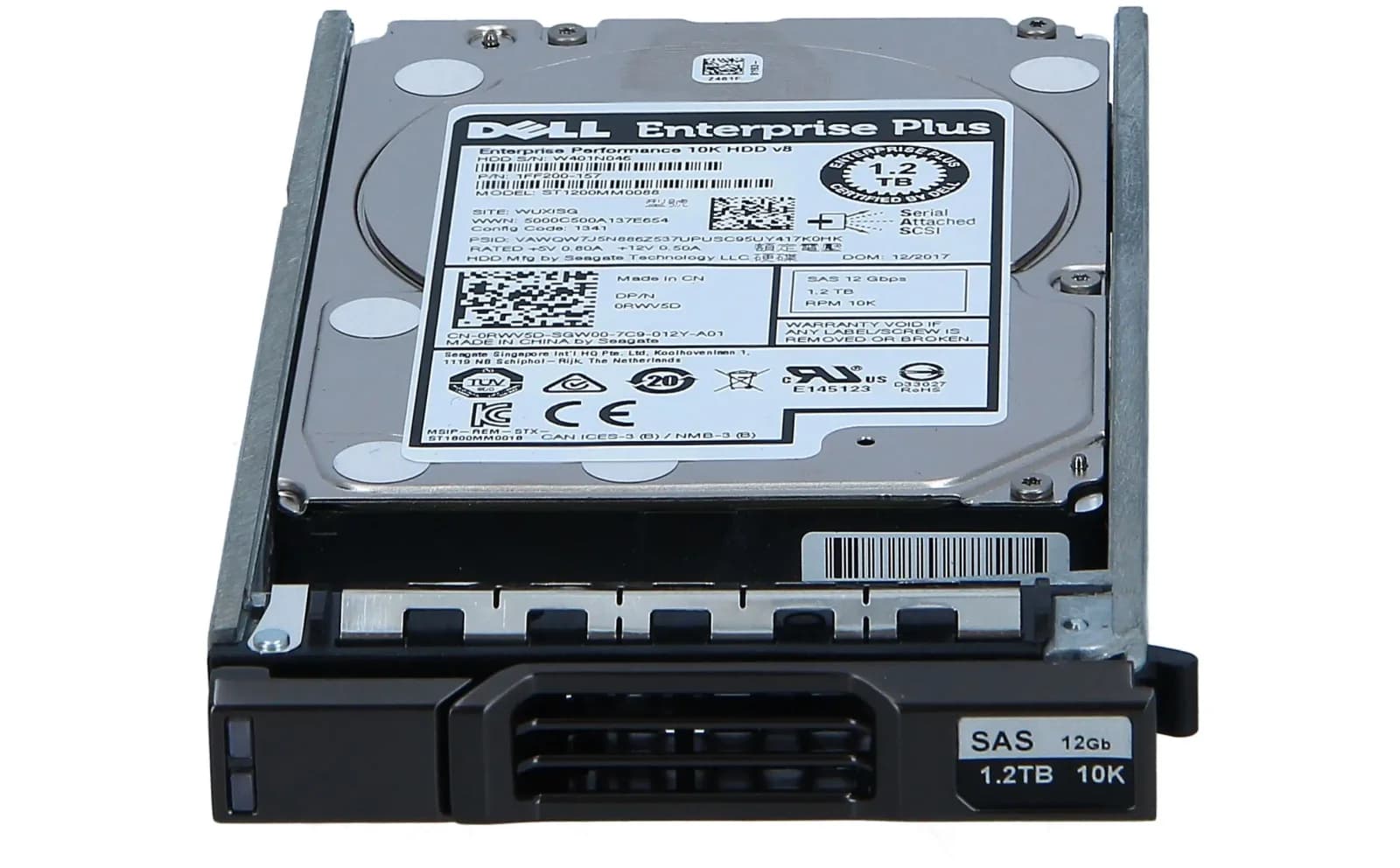 DELL 2.5", 1200 GB, 10000 RPM, 1.2TB SAS HDD (RWV5D)