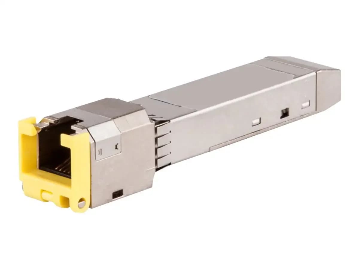 HPE Aruba, SFP (mini-GBIC) transceiver module, 1GbE, over CAT 5e, 1000Base-T, RJ-45 / SFP (mini-GBIC), up to 100 m (S1H24A)