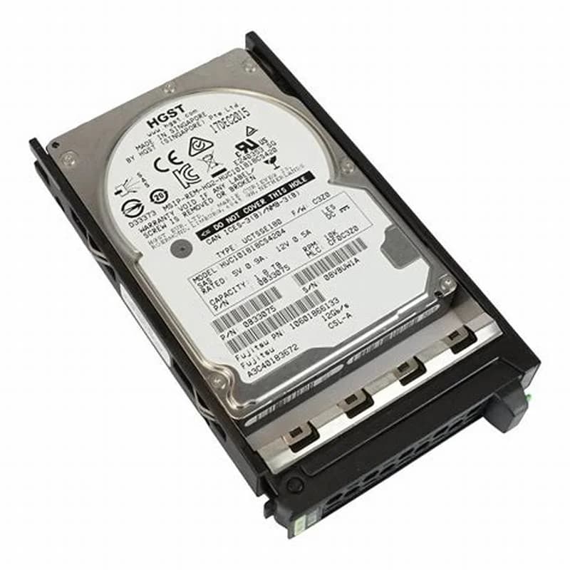Fujitsu Hard drive, 1.8 TB, hot-swap, 2.5" SFF, SAS 12Gb/s, 10000 rpm, buffer: 128 MB (S26361-F5543-L118)