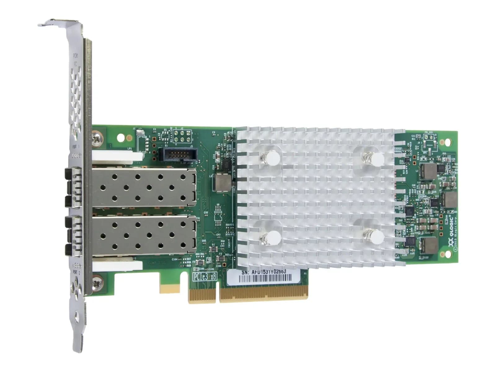 Fujitsu Qlogic QLE2692, Host bus Адаптер, PCIe 3.0 x8, 16Gb Fibre Channel x 2 (S26361-F5580-L502)