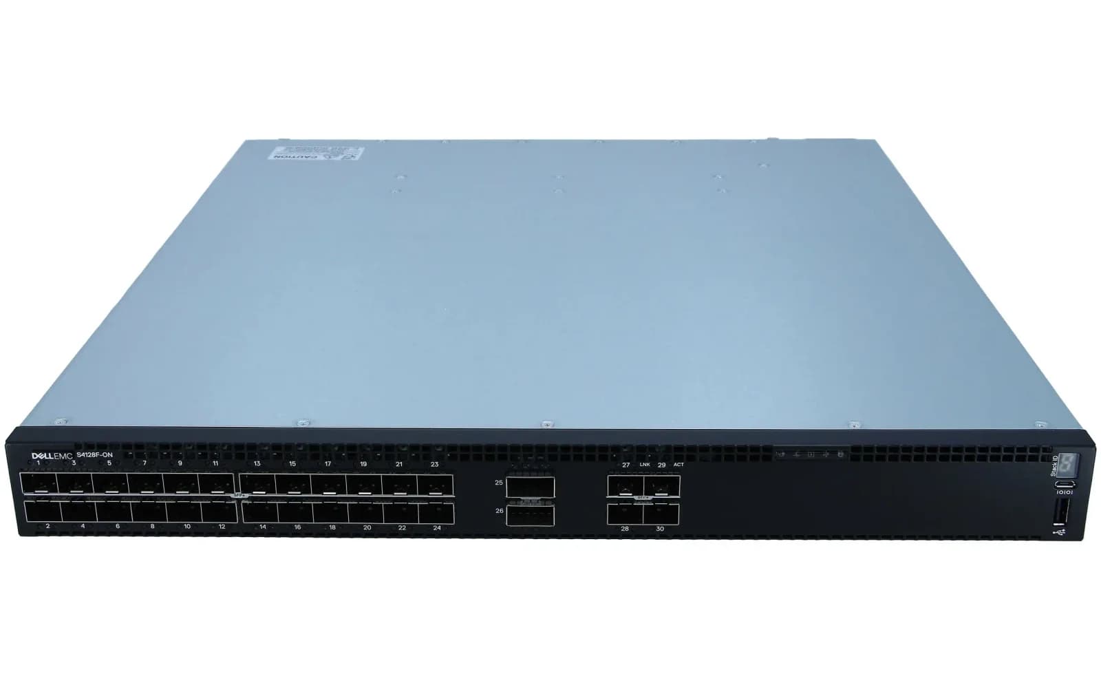 DELL EMC Networking S4128F-ON, Switch, L3, Managed, 28 x 10 Gigabit SFP+ + 2 x 100 Gigabit QSFP28 (S4128F-ON)